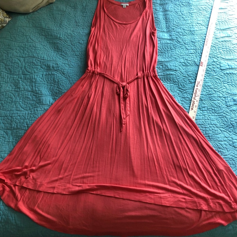 Gap high low dress with drawstring adjustable waist